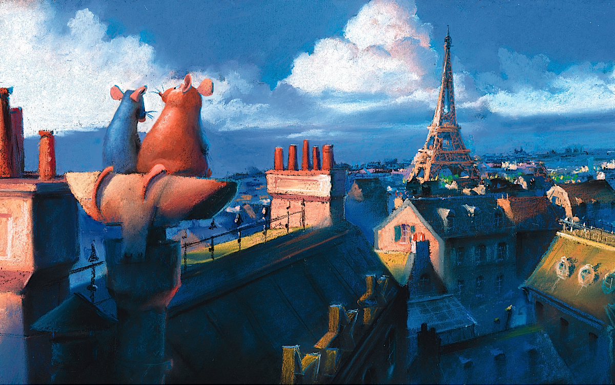 Pixar; artwork; painting; Paris