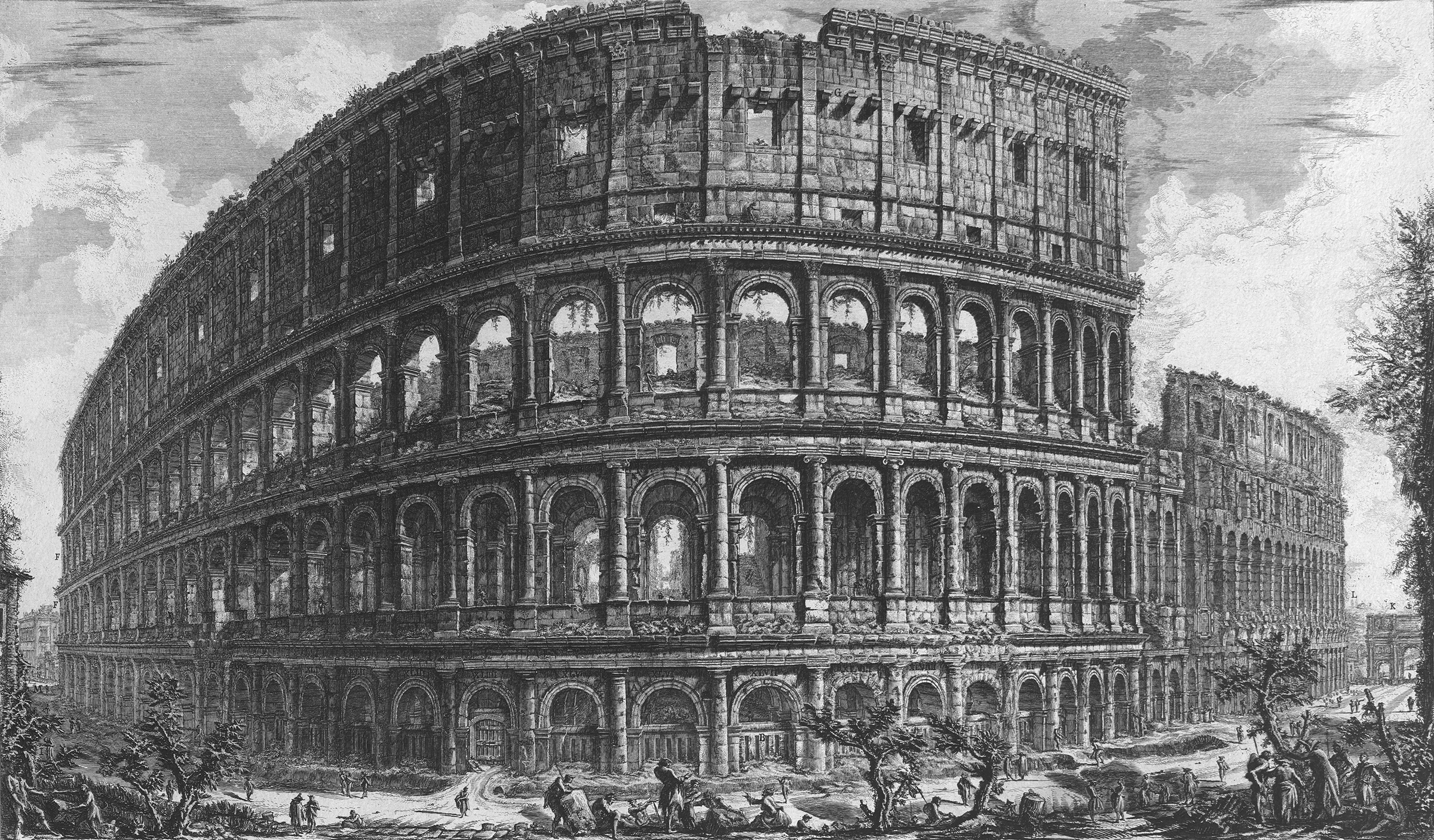 Giovanni Battista Piranesi; Colosseum; Etching; Art